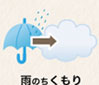 雨か雪のちくもり