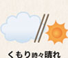 くもり時々晴れ