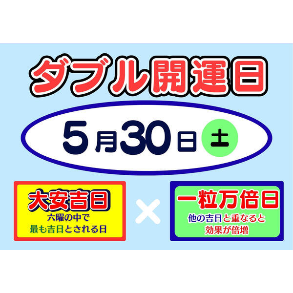 ドリームジャンボ 5月30日（土）W開運日最終日ラストチャンス