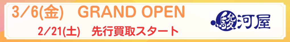 駿河屋　NEW OPEN