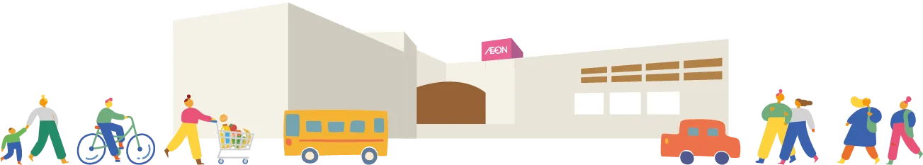イオンモール柏外観イラスト