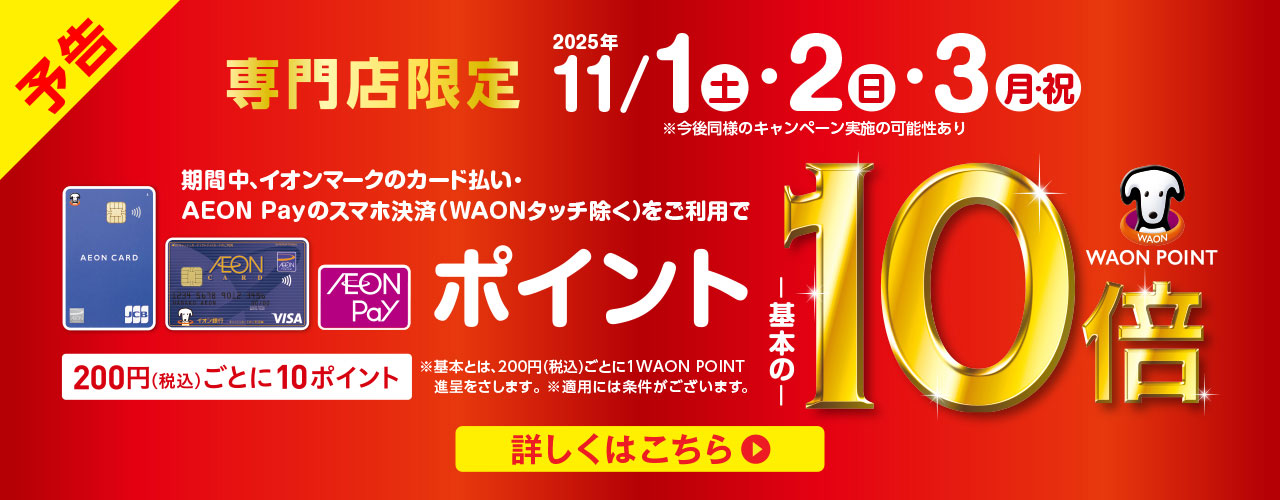 WAON POINTが基本の10倍