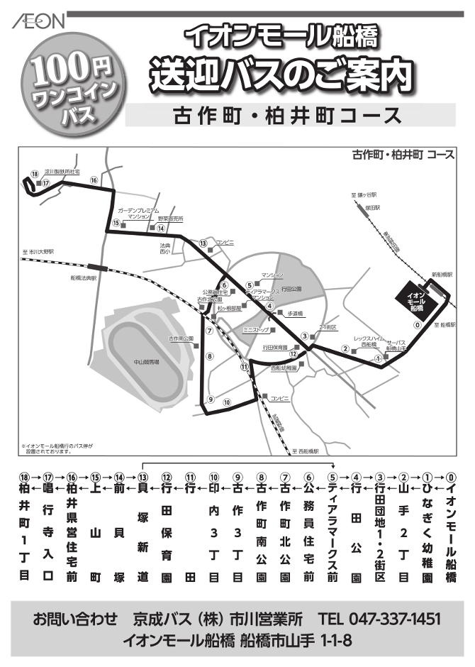 アクセスガイド イオンモール船橋 公式ホームページ