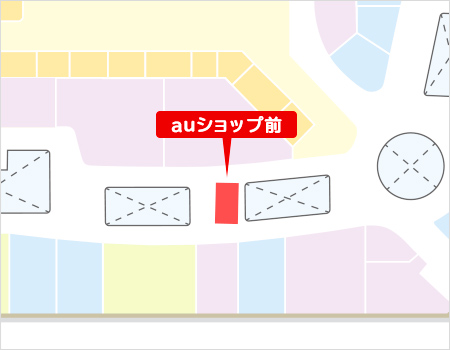 3F au ショップ前