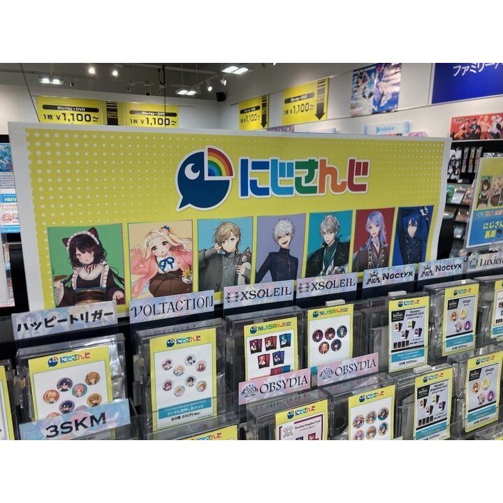 カラフルピーチ、にじさんじ、ホロライブ、ドズル社のグッズコーナー2