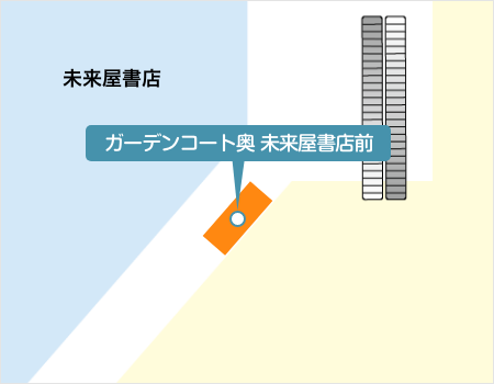 本館・2F ガーデンコート奥 未来屋書店前イベントスペース