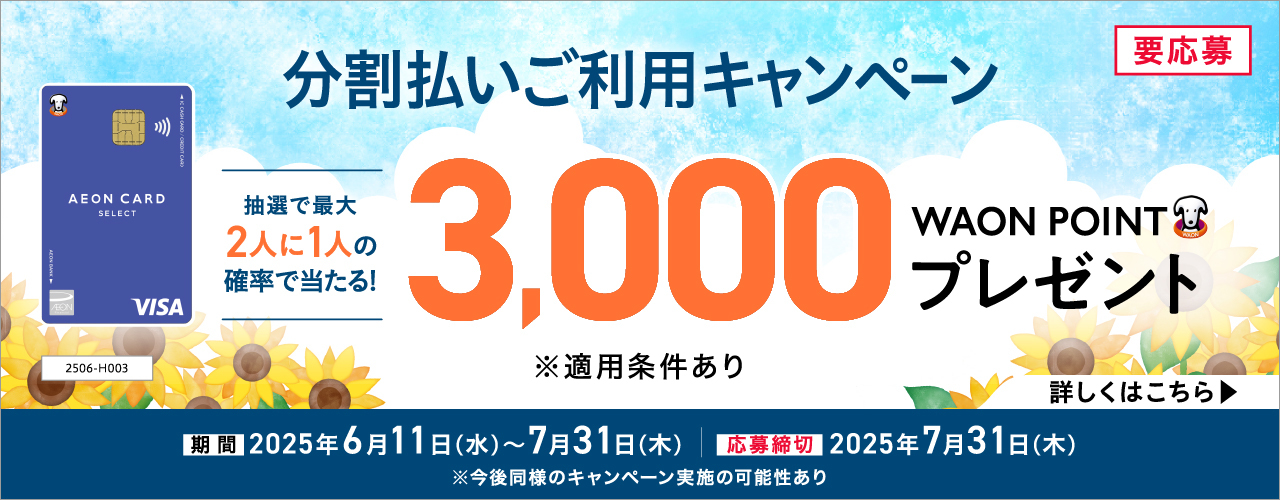 分割払いご利用キャンペーン