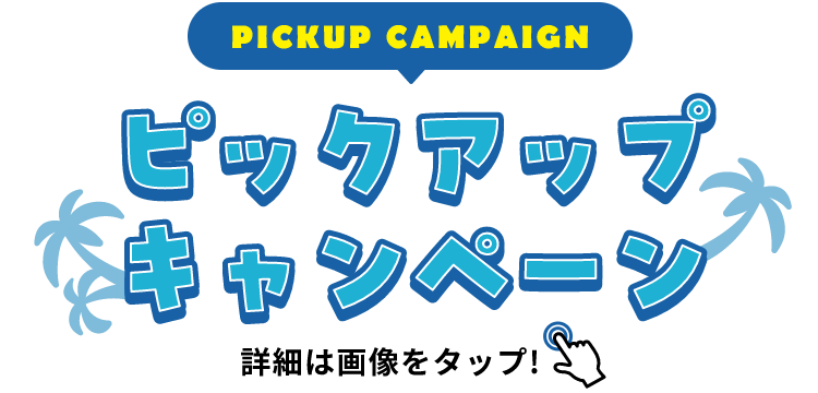 PICKUP CAMPAIGIN ピックアップキャンペーン 詳細は画像をクリック