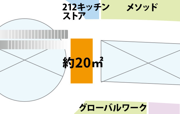 2F グローバルワーク前ブリッジ