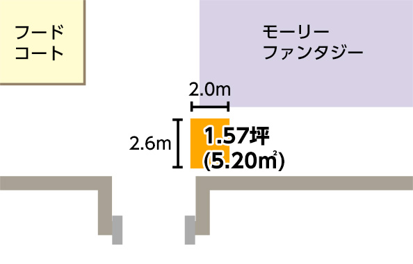 3F フードコート側出入口横