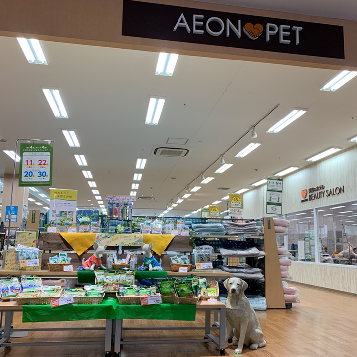 広い店内でペットと一緒に楽しくお買い物