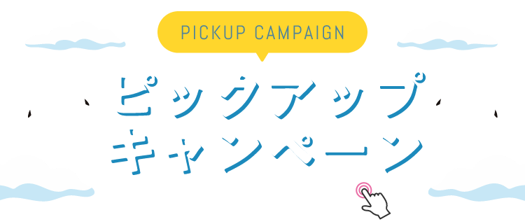 PICKUP CAMPAIGIN ピックアップキャンペーン 詳細は画像をクリック
