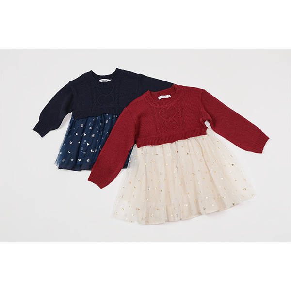 オーガン地 ドッキングワンピース