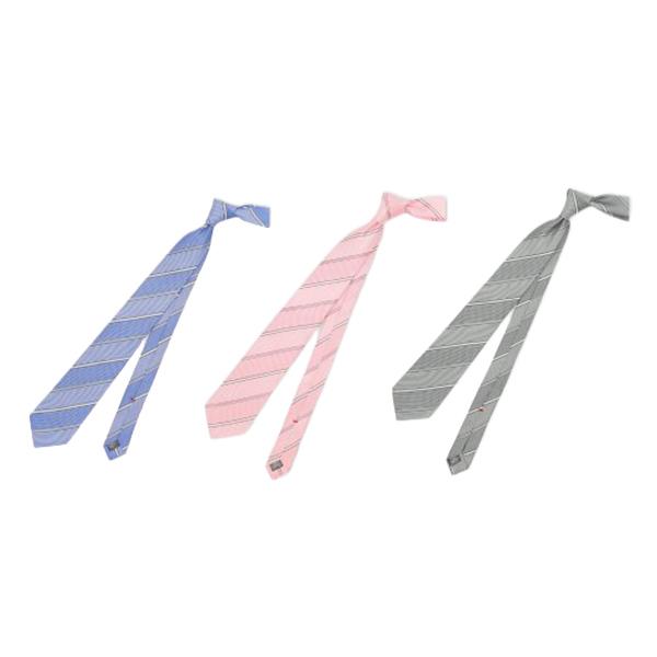 セッテピエゲ シルクストライプ柄ネクタイ