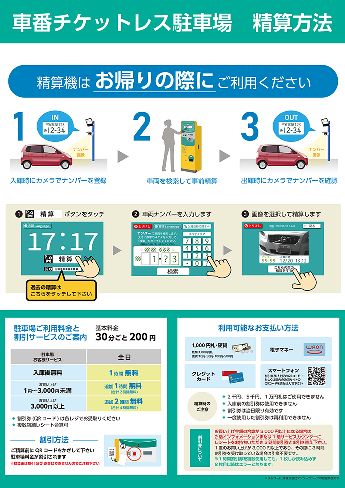駐車場ご利用について