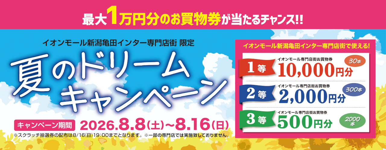 夏のドリームキャンペーン