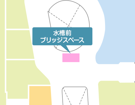 3F 水槽前　ブリッジスペース