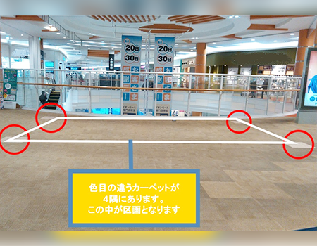 3F 水槽前　ブリッジスペース