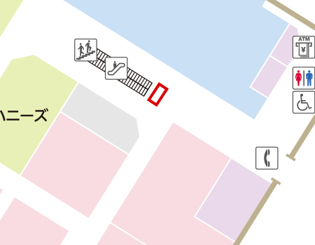 1F 北エスカレーター東側