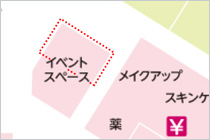 1F 正面入口前イベントスペース 27坪 高さ制限有