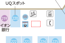 2F 中央エレベーター前地図 約3.0坪