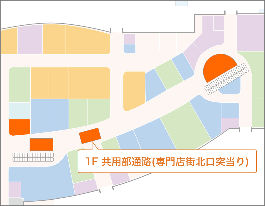 1F 共用部通路(専門店街北口突当り)