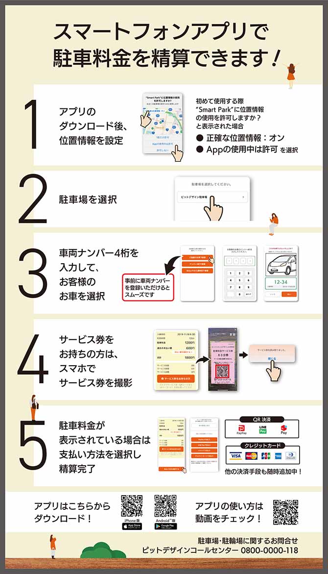 アプリで精算