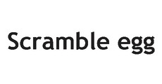 スクランブルエッグ