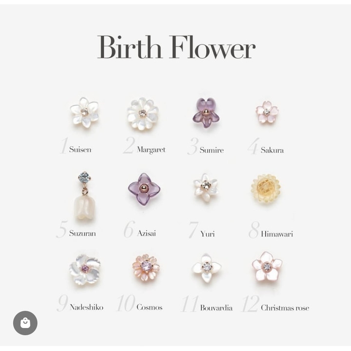 お誕生花ピアス入荷しました♪ - クーキ - イオンモール八千代緑が丘