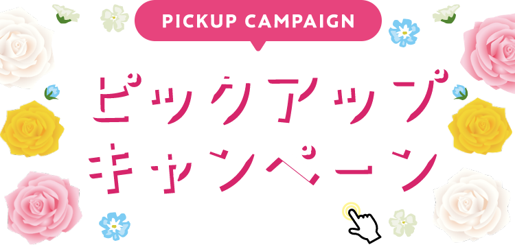 PICKUP CAMPAIGIN ピックアップキャンペーン 詳細は画像をクリック