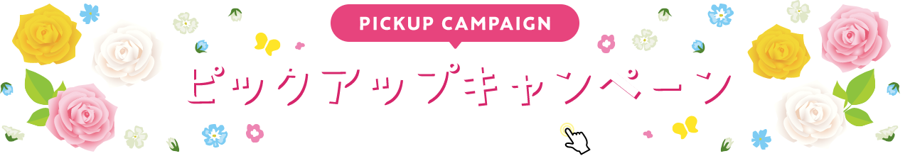 PICKUP CAMPAIGIN ピックアップキャンペーン 詳細は画像をクリック