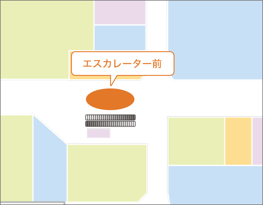 1F エスカレーター前